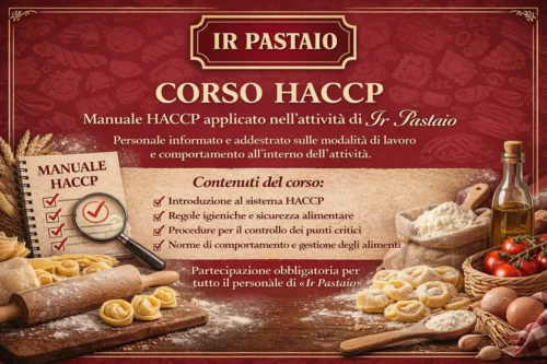 HACCP – Manuale di Autocontrollo “Ir Pastaio”